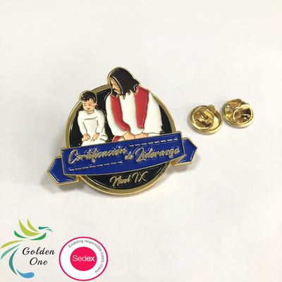 Custom Plated Logo Metal Pin Badges Zinc Alloy Pathfinder Club Enamel Pins For Clothing