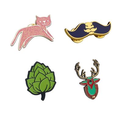 Hard enamel pins custom brooch lapel badges shirt pin collar denim decorations gift metal zinc alloy pin badge
