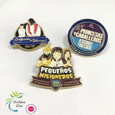 Hard enamel pins custom brooch lapel badges shirt pin collar denim decorations gift metal zinc alloy pin badge