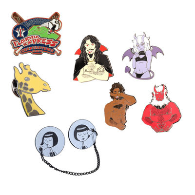 Hard enamel pins custom brooch lapel badges shirt pin collar denim decorations gift metal zinc alloy pin badge