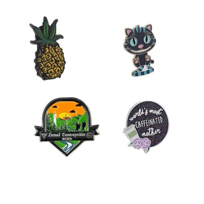 Hard enamel pins custom brooch lapel badges shirt pin collar denim decorations gift metal zinc alloy pin badge
