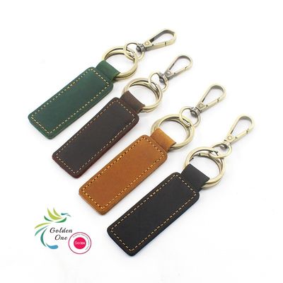 China Wholesale Car Keyring Custom Logo Creative Pattern Pu Leather Personalized engravable Keychains