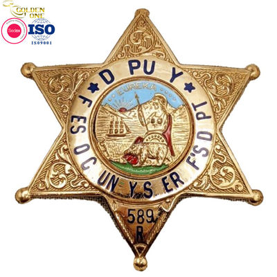 High Quality Custom Metal Zinc Alloy Shiny Gold Enamel Epoxy Country Flag 3D Raised Lapel Pin National Day Star Badge
