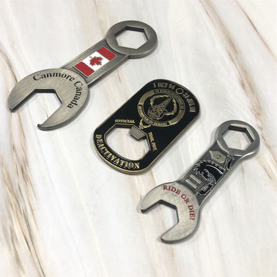 Beer Metal Wine Opener Custom Shaped Stainless Steel Aluminum Flat Business Logo