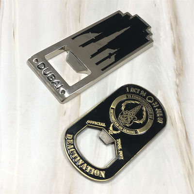 Beer Metal Wine Opener Custom Shaped Stainless Steel Aluminum Flat Business Logo