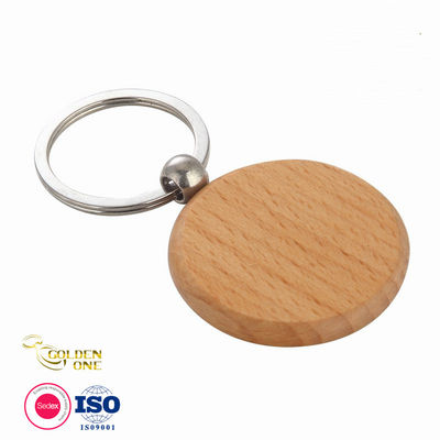 3D Printed Wooden Key Chain Personalized Soft Enamel For Souvenir Gift