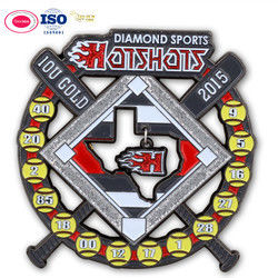 Popular selling spinning 3D sandblasting  unique design soft enamel zinc  alloy metal pins