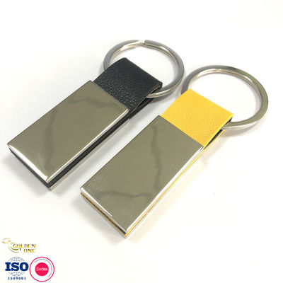 High Quality Custom Logo Laser Color Printing Key ring Luxury Pu Leather promotional keychains for souvenir