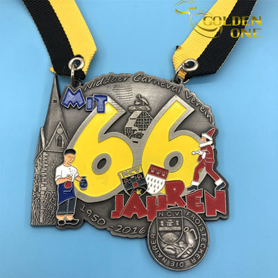 Fashion Soft Enamel Black Nick Karnevalsorden Gold Plated Medal Funny Zinc Alloy Casting Medals