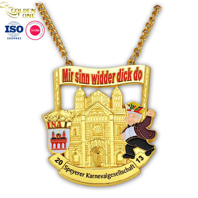 Silver Plated Blank Medal Personalized Soft Enamel Souvenir Religious Zinc Alloy Medallions