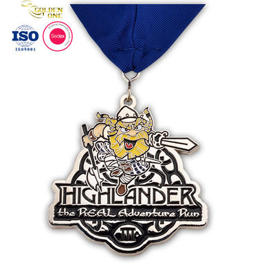 China Factory Price Custom Shape Silver Plated  Gymnastic Award Medal United States Ironman Brass Metal Medallions