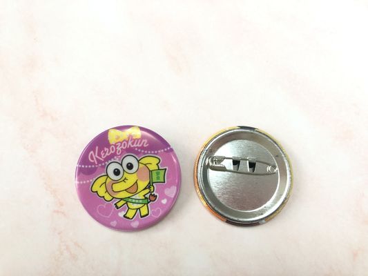 Hot  Sale  Advertising Blank Tin  Flower Lapel Pin Pin Back Button  Zinc Alloy Metal Button Pin