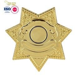 Hot Sale USA Shiny Gold Plated Soft Enamel Emblem Brooch Designer Metal Pins Zinc Alloy Star Badge For Gift