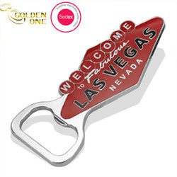 Souvenir Magnetic Metal Wine Opener With Wooden Handle Kitchen Bar Rest Room