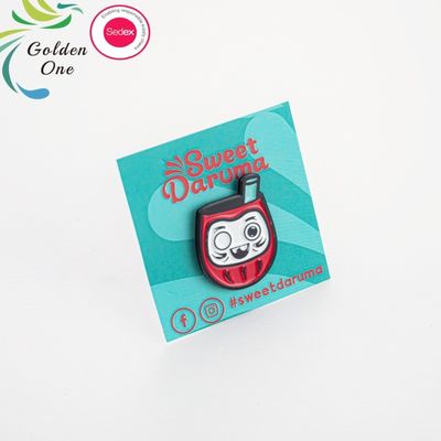 Medical Die Struck Cast Hat Lapel Pins with UV and Silk Screen Printing Back Brooches Cartoon